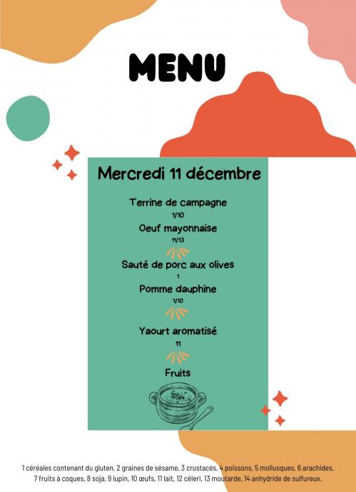 Mercredi 11 decembre 2024