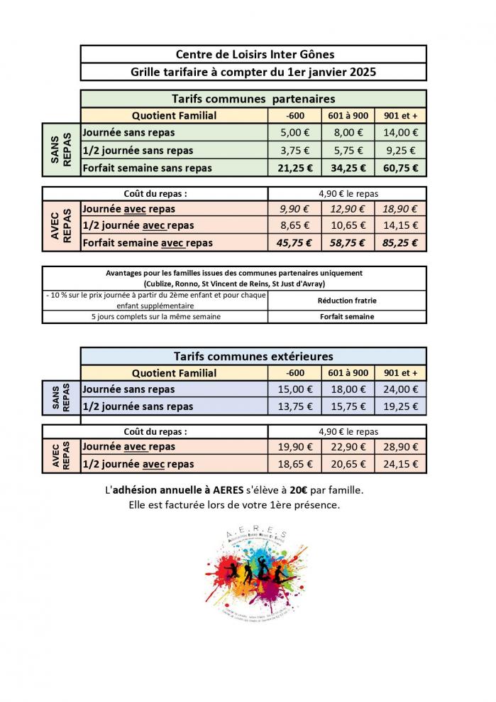 Tarifs 2025 page 0001